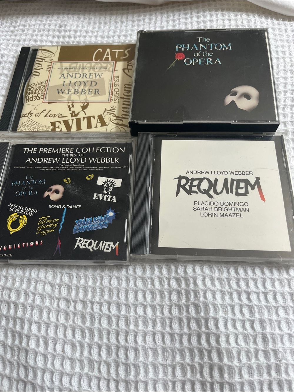 Andrew Lloyd Webber CD Lot — Phantom, Evita, Requiem